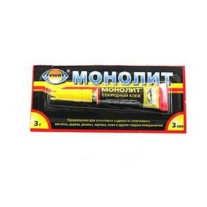 клей суперклей МОНОЛИТ 3гр 191531