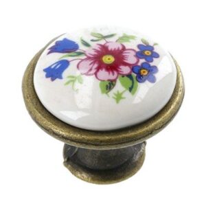 ручка меб кнопка 08Т-06 6515 бронз/кер 116553