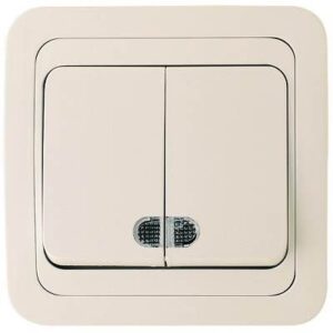 выключатель вс 2 индик Makel Mimoza 25023 беж