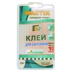 клей холодная сварка MASTIX для сантех 55гр 71824