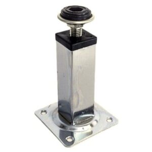 ножка цокольн квадр 25*25*150 хром 109314