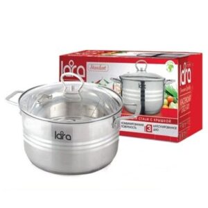 кастрюля LARA LR02-051 STANDART 5,4л 24*12,5см капс инд дно