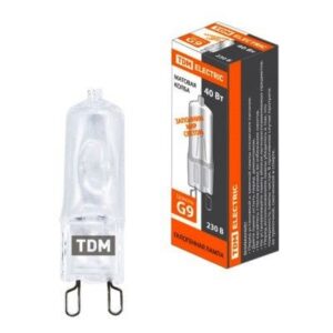 лампа галог капс G9 220в 60вт TDM мат