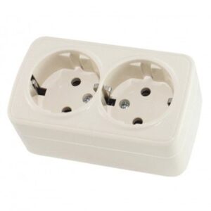 розетка ро 2 евро TDM Дача Народная беж SQ1824-0023 586635