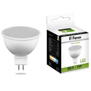лампа ДИОД MR16 GU10 220V 7вт 4000 FERON SAFFIT SBMR1607