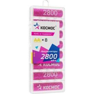 батарейка аккумуляторная R6 2800mAh 1шт КОСМОС