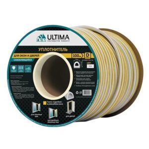 уплотнитель самоклеющийся D ULTIMA 1м черн
