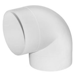 вентиляция колено 90 гр пвх d-125 12,5ККП