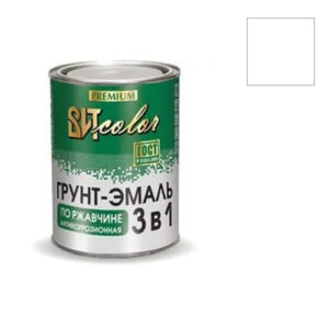 Краска Грунт-эмаль по ржавчине 3 в 1 ВИТcolor белая 0,8кг 249102