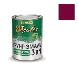 Краска Грунт-эмаль по ржавчине 3 в 1 ВИТcolor вишня 0,8кг 248356
