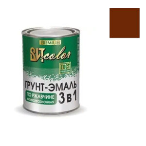 Краска Грунт-эмаль по ржавчине 3 в 1 ВИТcolor  красно-коричневая 0,8кг 243304