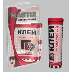 клей холодная сварка MASTIX термостойкий 55гр 74809