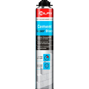 пена монт клей SILFIX Cement Super Block для блоков газобетонных 505877